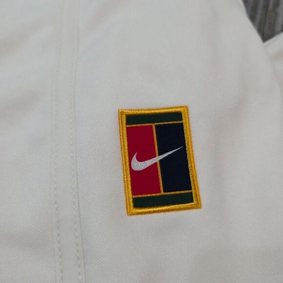 Nike Court Wimbledon Heritage Tennis Warm Up Pants Ivory FZ6928-100 Men's Size L - Picture 2 of 9